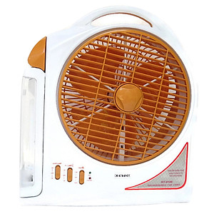 Quạt Sạc Kiêm Đèn Sạc Kentom KT9100- Hãng chính hãng